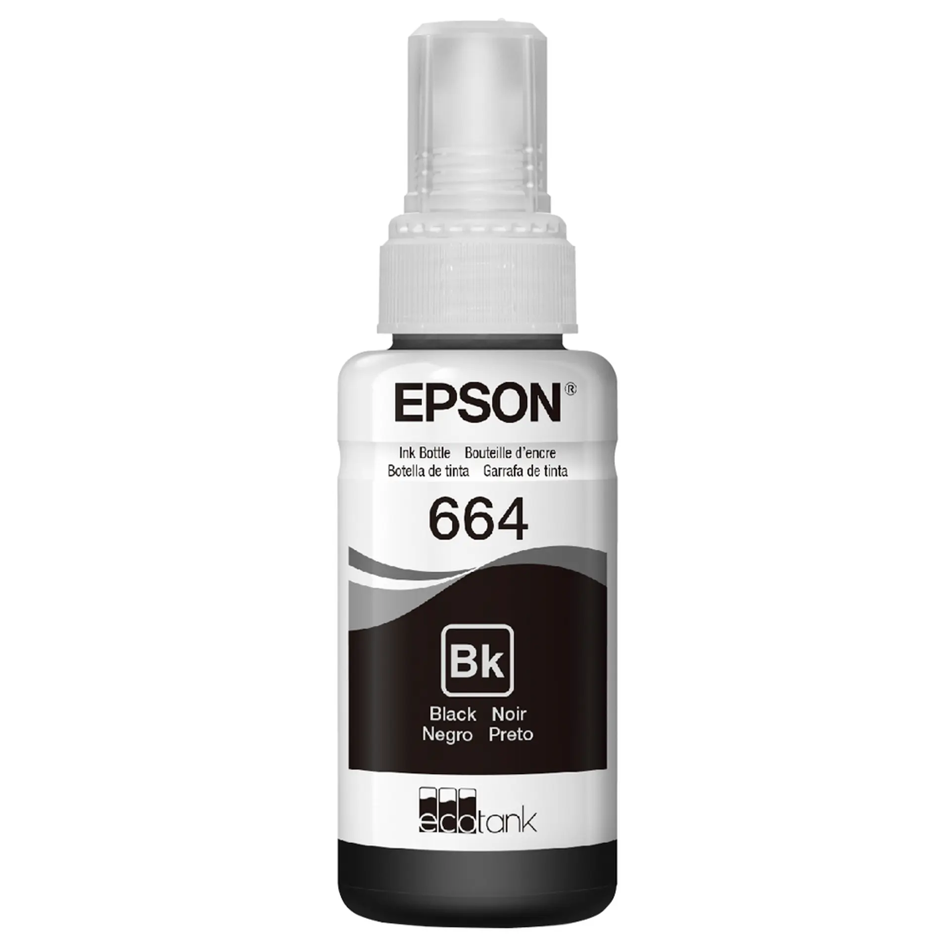 Refil para Tanque de Tinta Epson Preto NºT664 até 4.000 Páginas T664120-AL