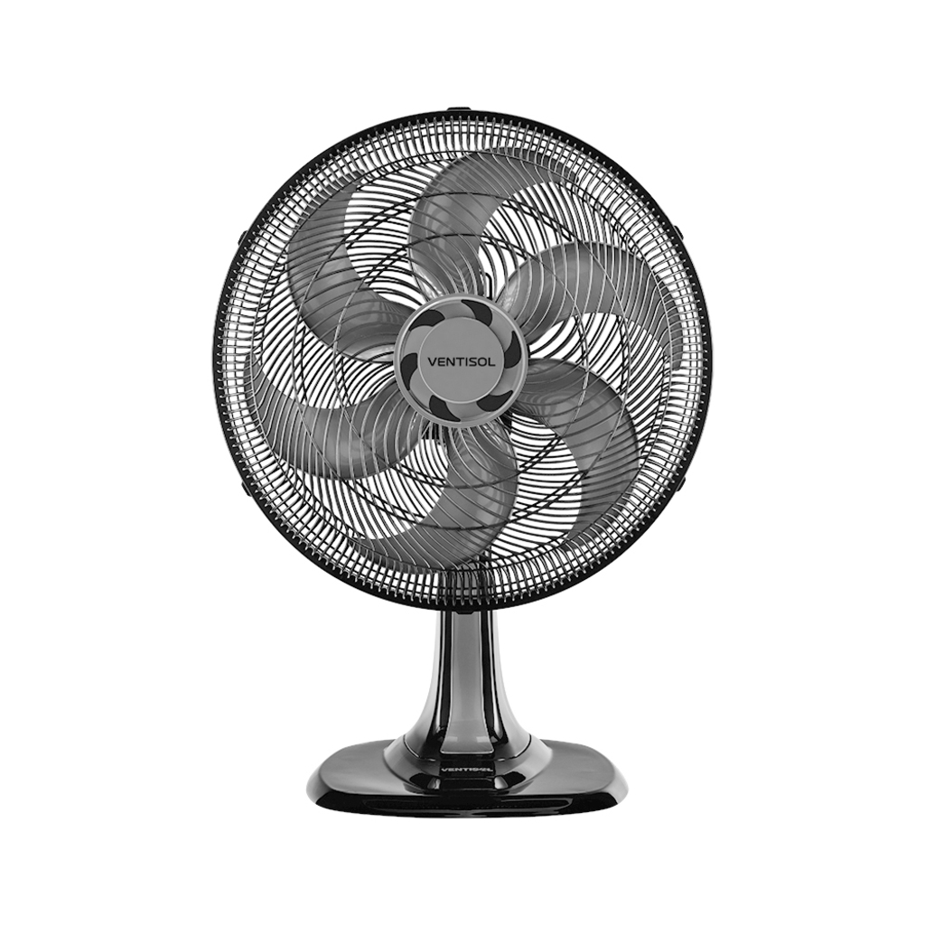 Ventilador de Mesa Ventisol 40CM 127 Volts 80 Watts 6 Pás Preto - 550