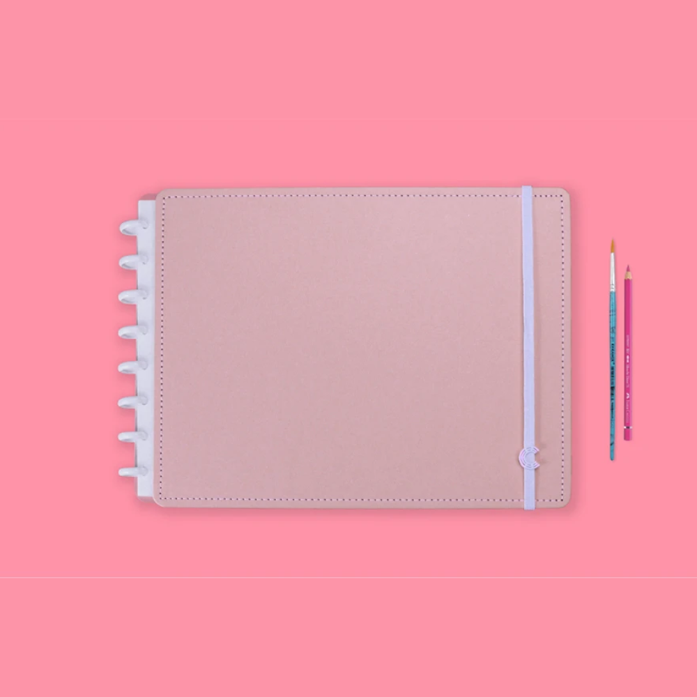 Caderno Inteligente Sketchbook A4 30 Folhas Rose