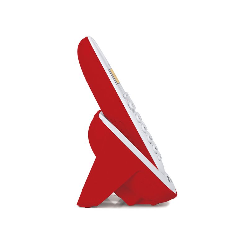 Telefone Sem Fio TS 3110 Branco e Vermelho Intelbras