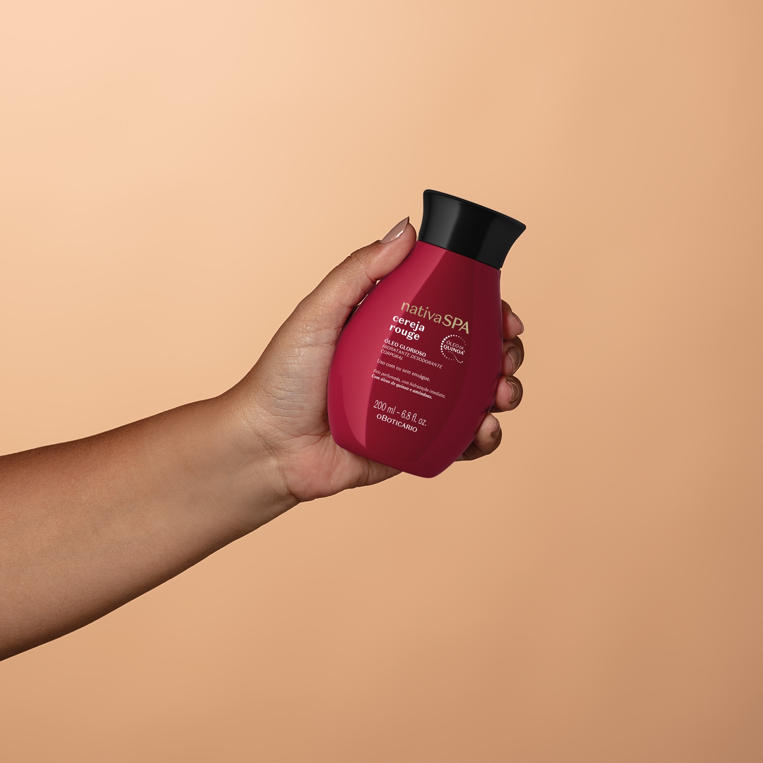 Óleo Glorioso Hidratante Desodorante Corporal Nativa Spa Cereja Rouge 200ml