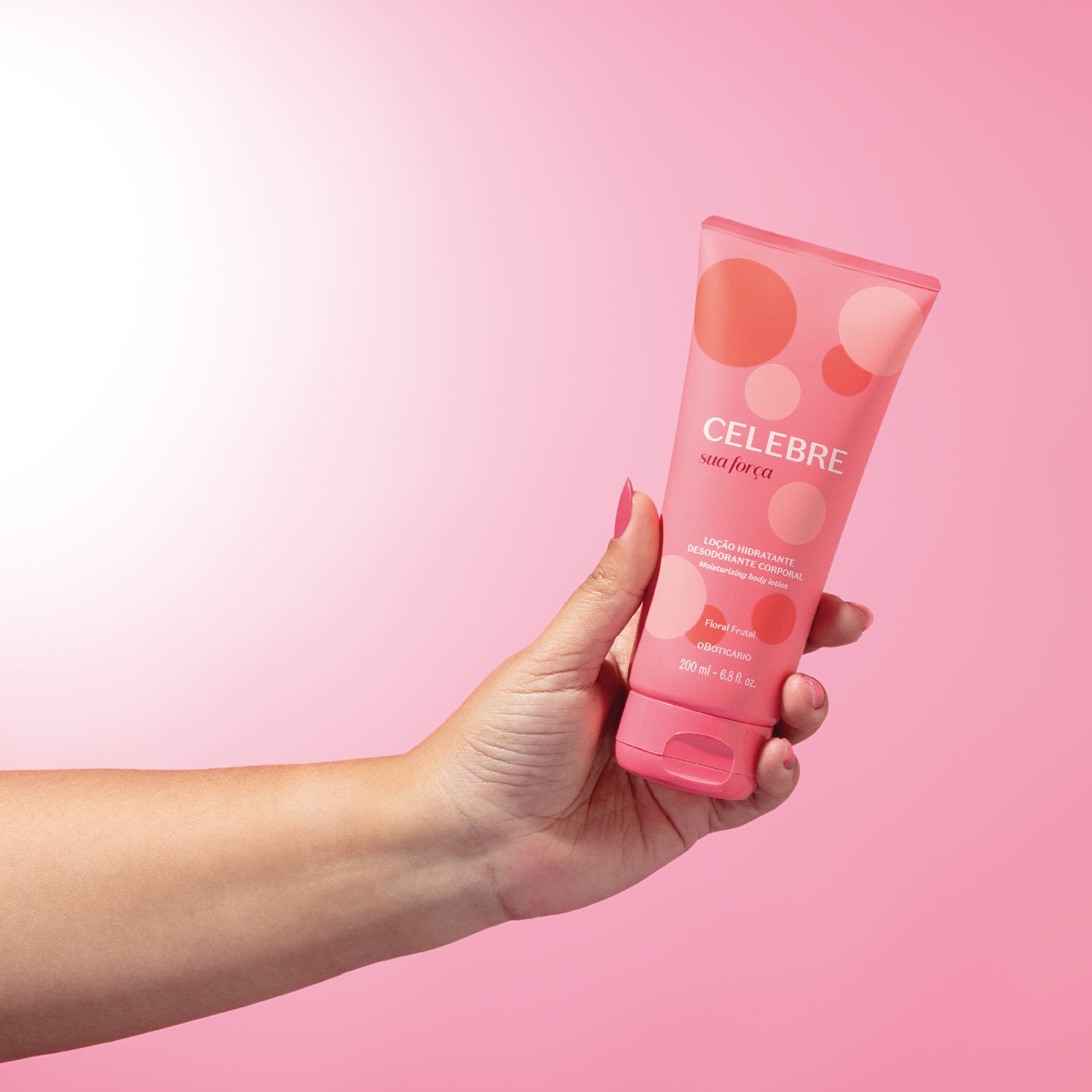 Loção Hidratante Desodorante Corporal Feminina Celebre Sua Força 200ml