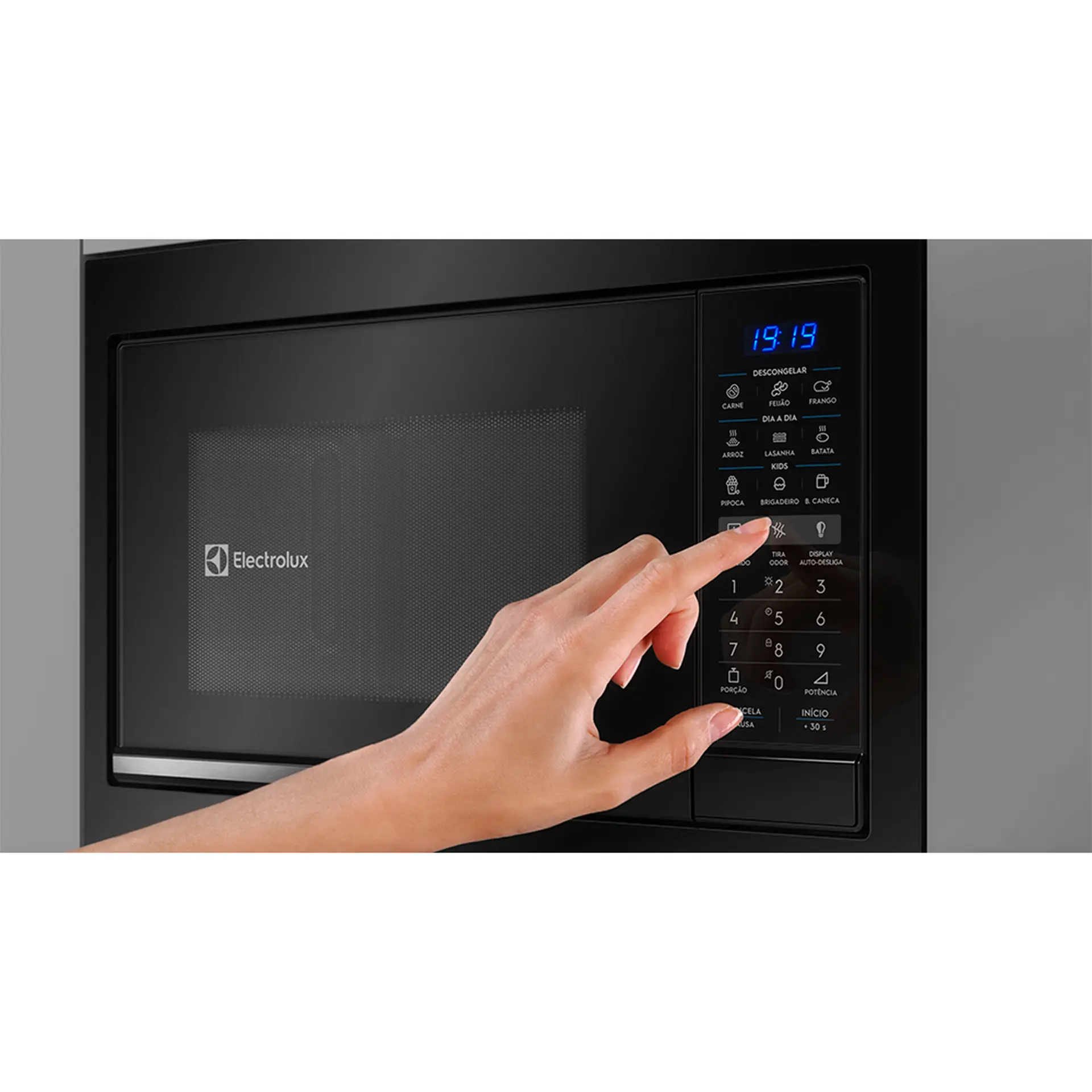 Micro-ondas de Embutir Electrolux 34L 1400W Função Tira Odor ME3EP - Preto - 220 Volts