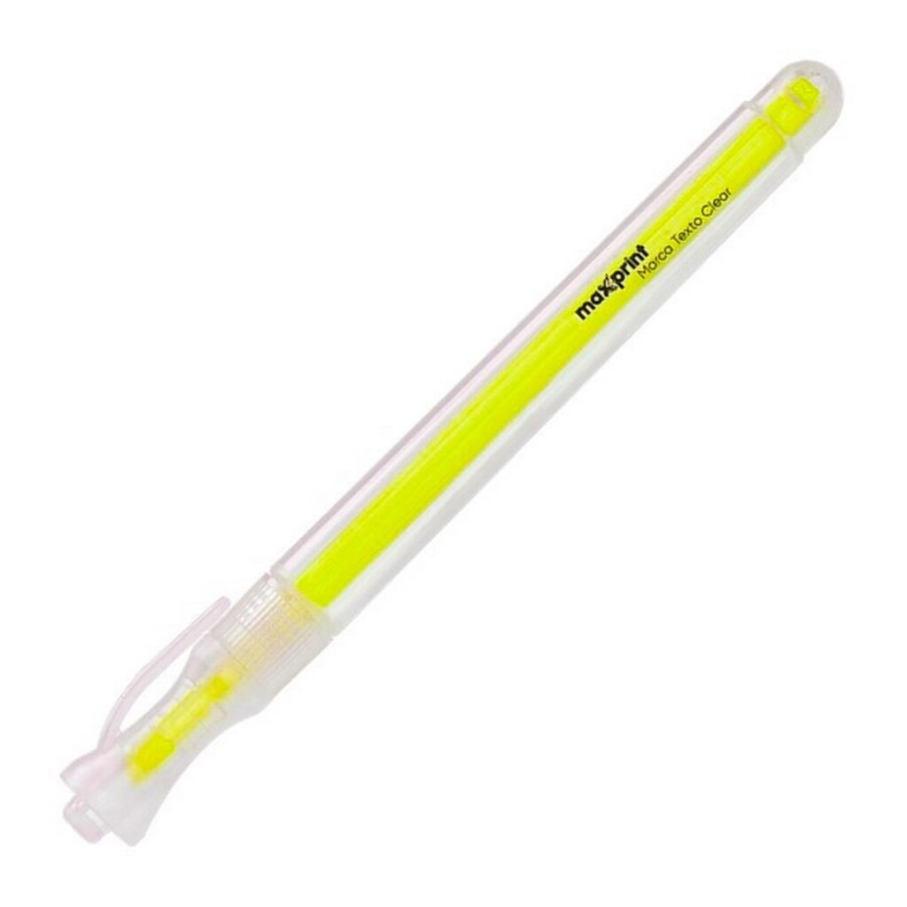 Caneta Marca Texto Clear Amarelo Caixa com 12 Unidades - Maxprint - 70000138