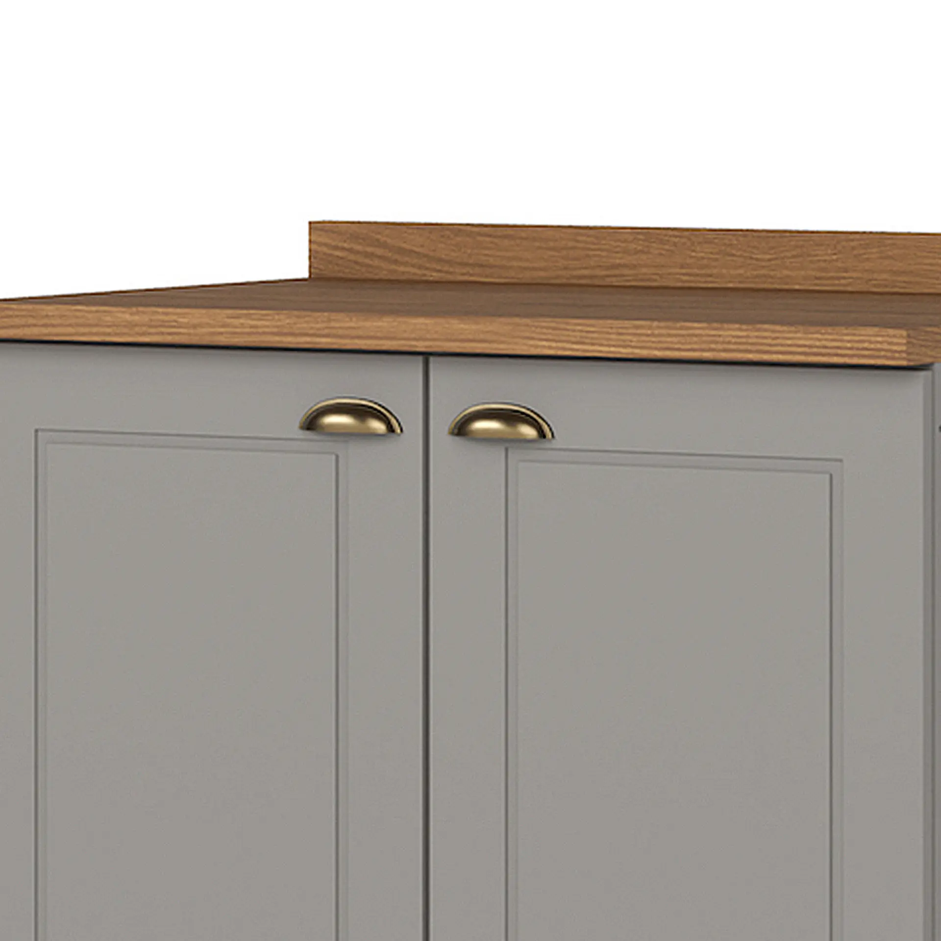 Balcão com Tampo 2 Portas em MDF 80cm Americana Henn - Cinza