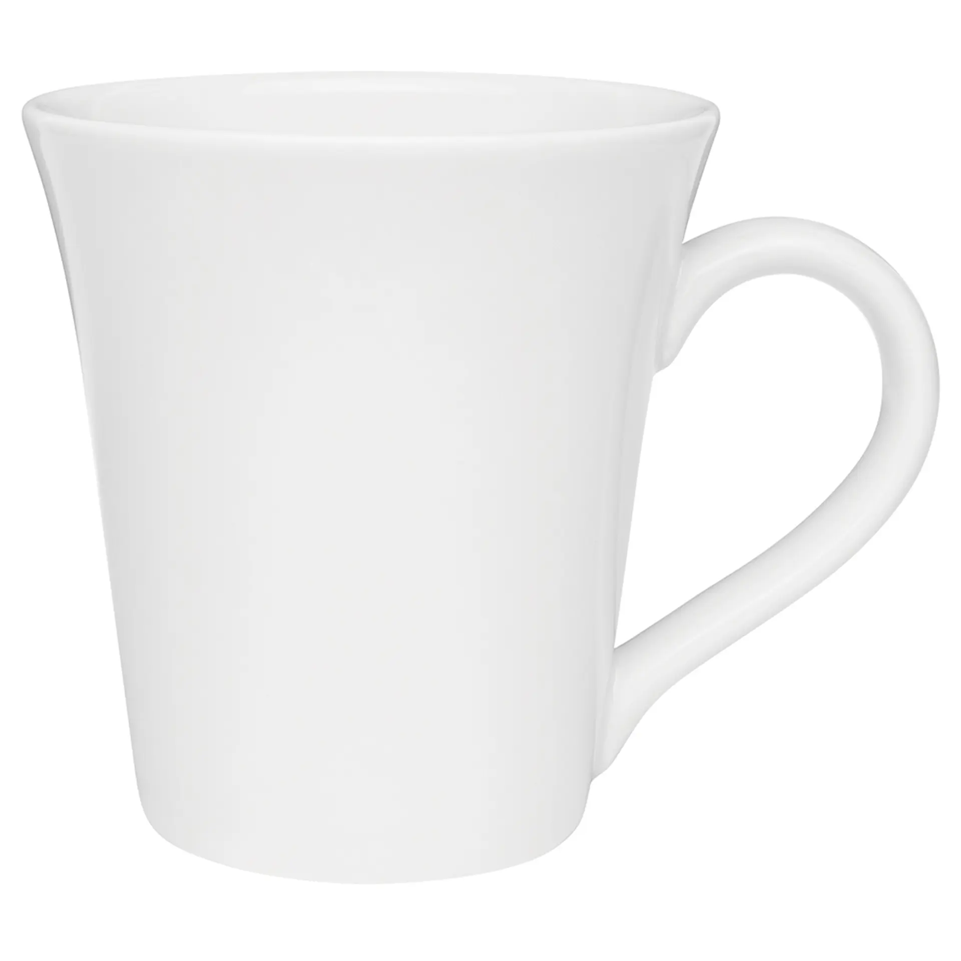 Conjunto de Canecas Oxford 12 Peças Cerâmica Tulipa 330 ML - Branco