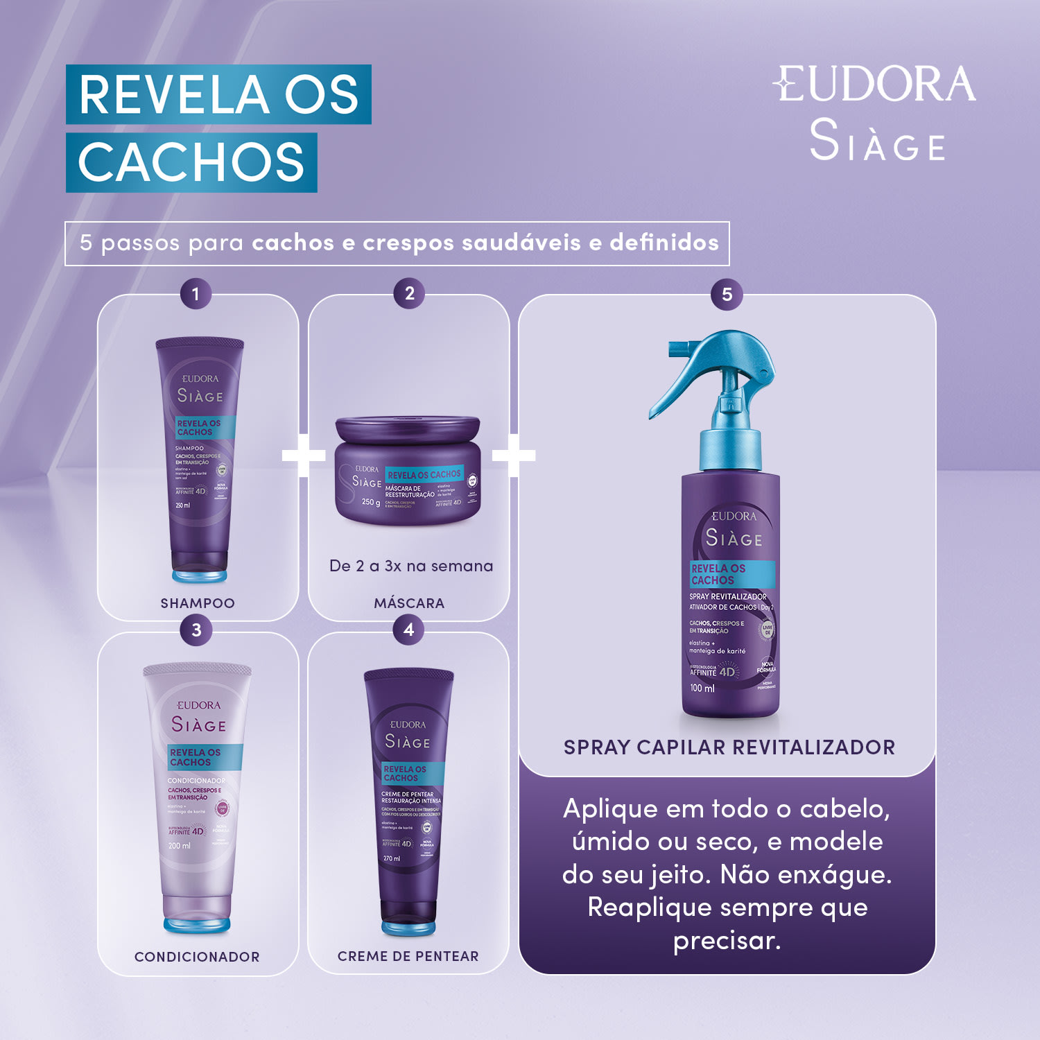 Condicionador Siàge Revela Os Cachos 200ml