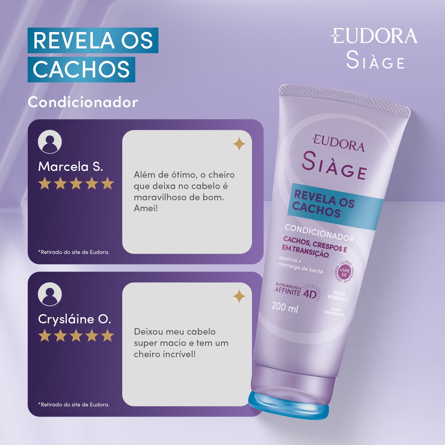 Condicionador Siàge Revela Os Cachos 200ml