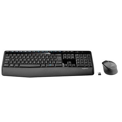 Teclado e Mouse sem Fio Logitech MK345 Layout ABNT2 Preto