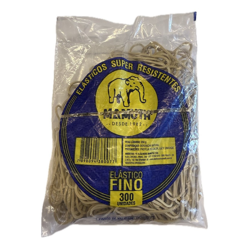 Elástico Bege Mamuth 300 Unidades SUBF250GRS