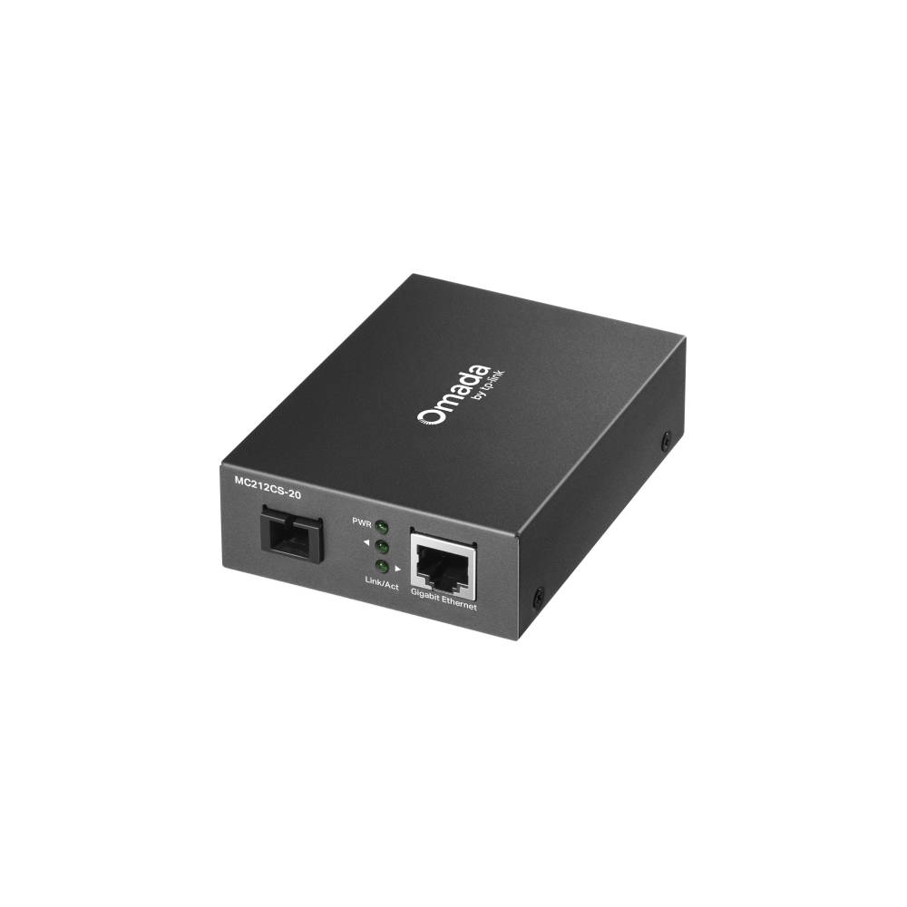 Conversor de Mídia TP-Link RJ45 10/100/1000 Fibra Óptica 20KM SC/UPC MC212CS20