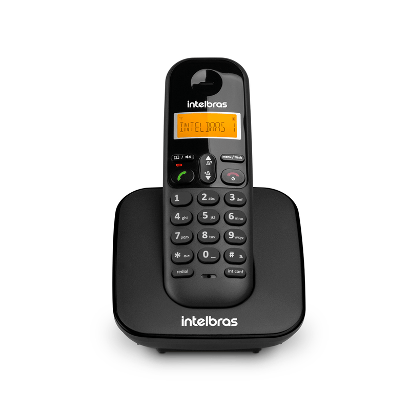 Telefone sem Fio Intelbras 7 Ramais com Identificador de Chamadas Preto - TS3110