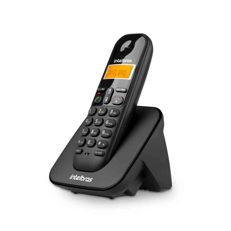 Telefone sem Fio Intelbras 7 Ramais com Identificador de Chamadas Preto - TS3110