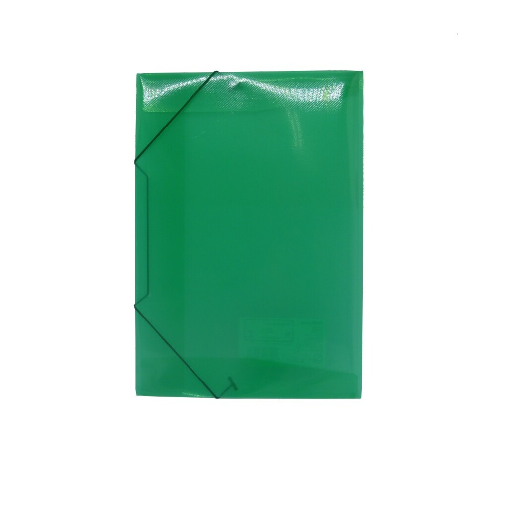Pasta Aba Elástico Ofício 335 x 235mm sem Lombo Verde Solft Polibras - Pacote com 10 Unidades - 160208