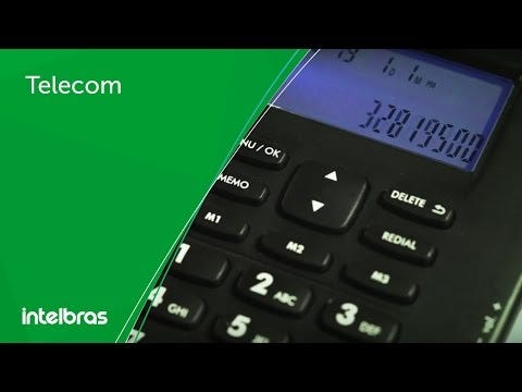 Telefone Padrão Intelbras TC-60ID com Identificador de Chamadas Preto - 4000074