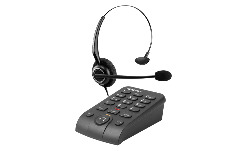 Telefone Telemarketing com Headphone sem Identificador Intelbras - HSB50