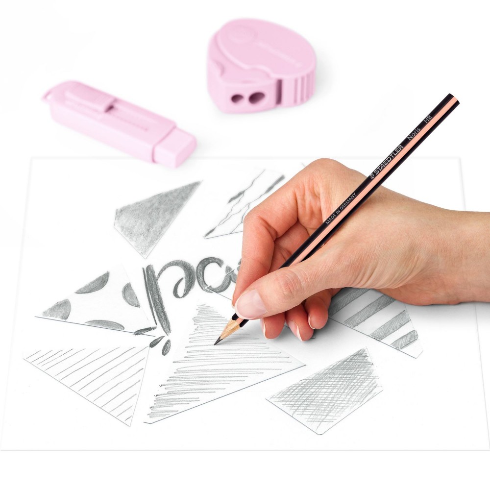 Kit Staedtler Lápis Borracha Apontador Pastel Sortido