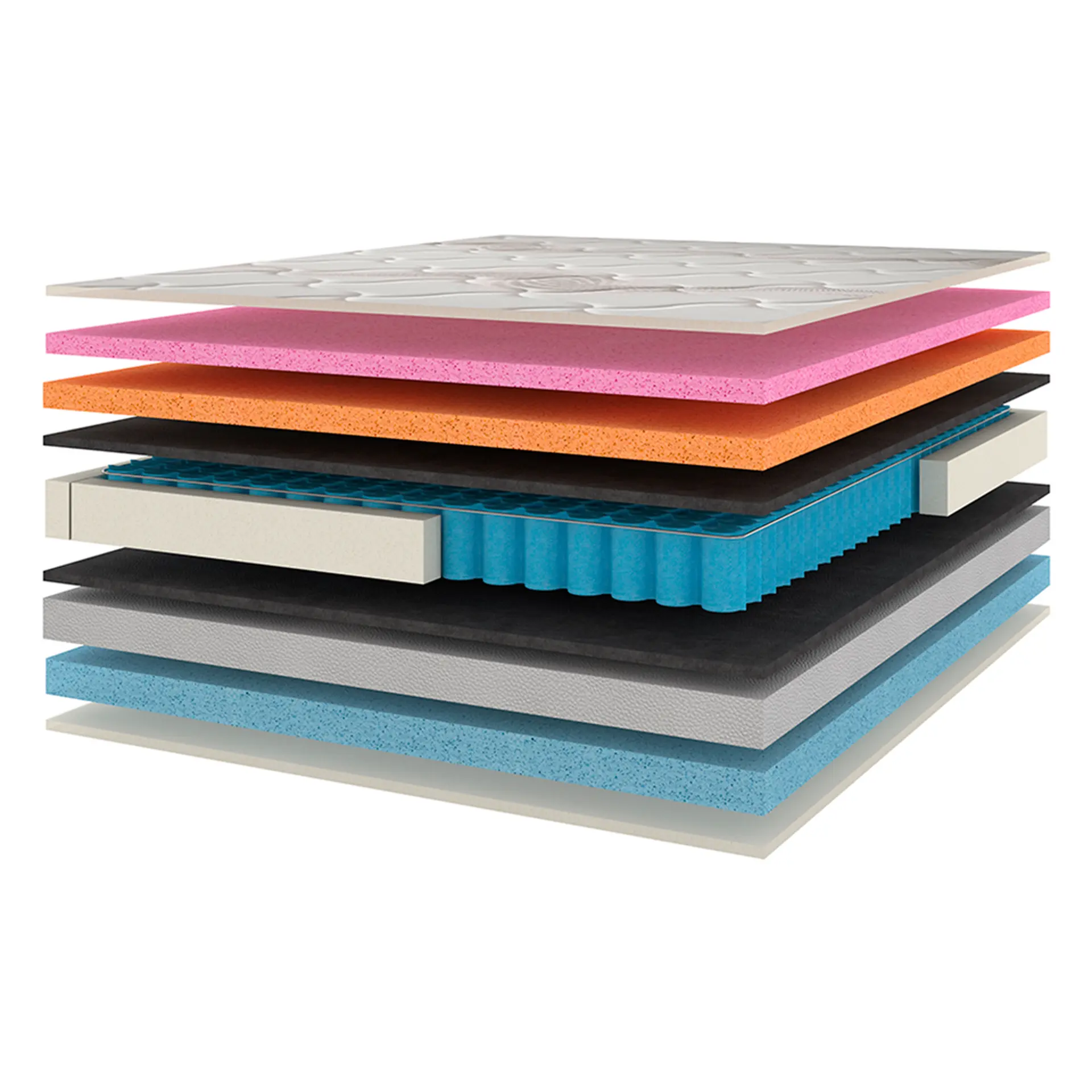 Colchão Queen Size Molas BlueWave Gazin Dortmund 158x198 - Castor