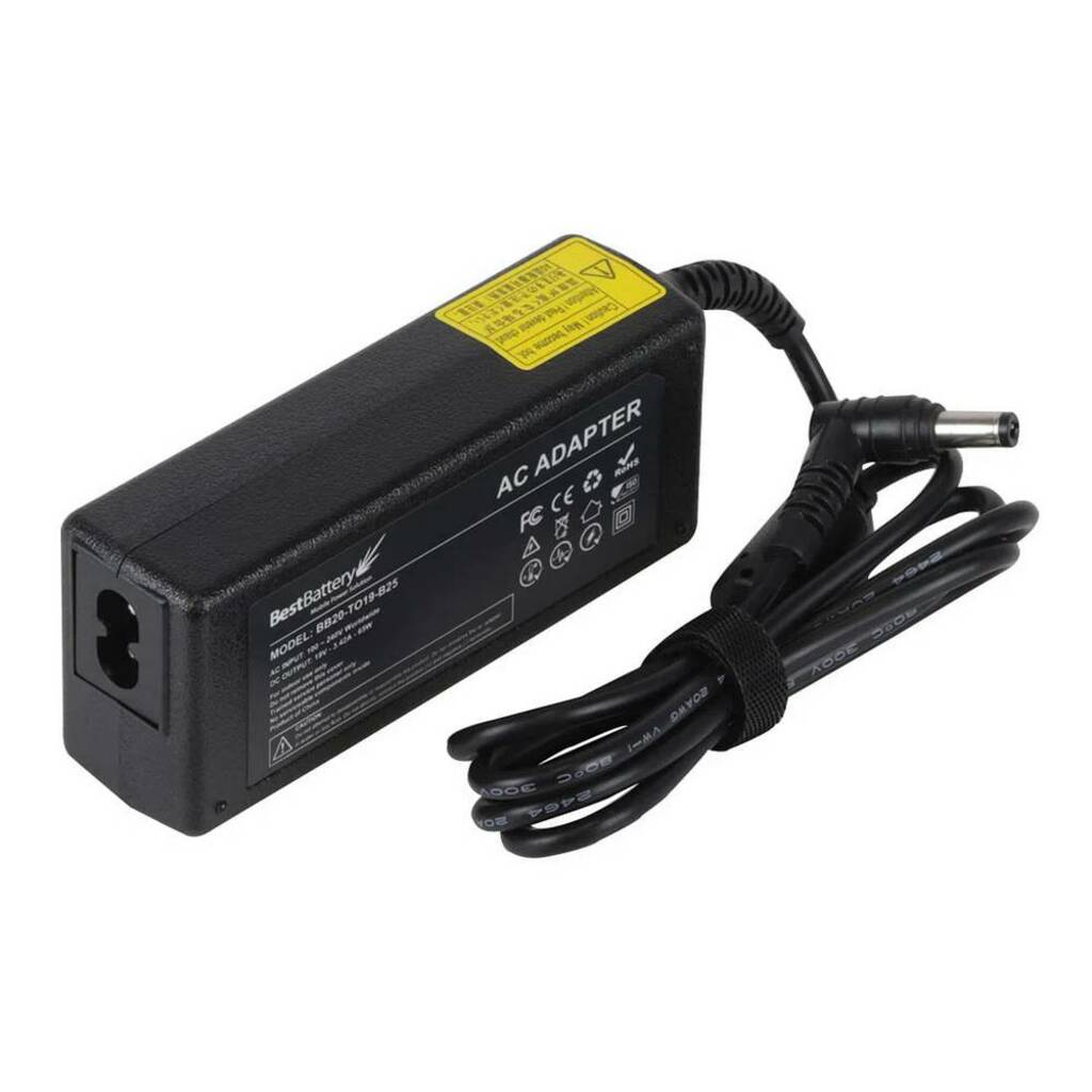 Fonte para Notebook Positivo 65W 19V 3,42A Bivolt 5,5X2,5mm BestBattery - BB20-TO19-B25