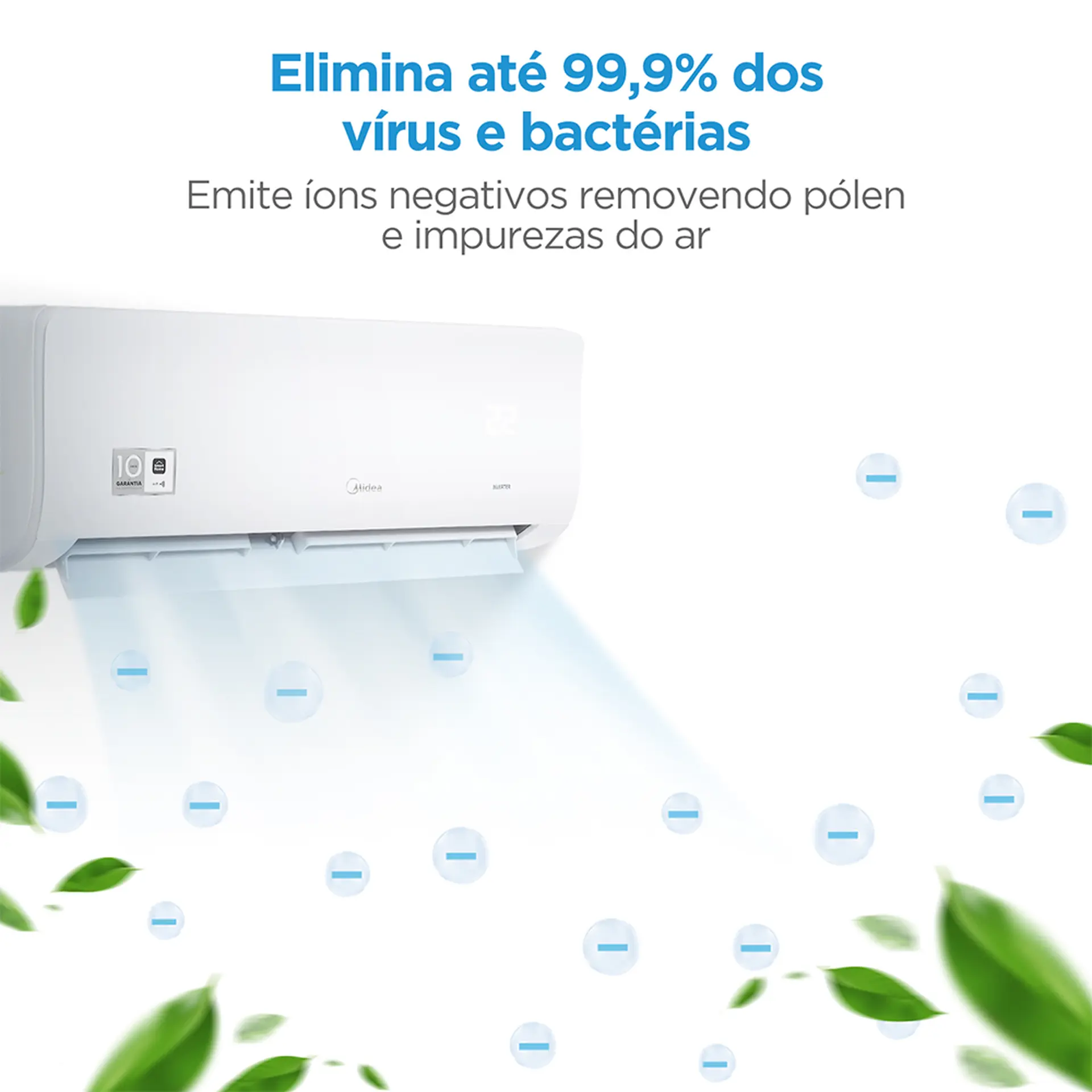 Ar-Condicionado Split Inverter 18.000 BTUs Xtreme Save Connect Midea Frio - 220 Volts