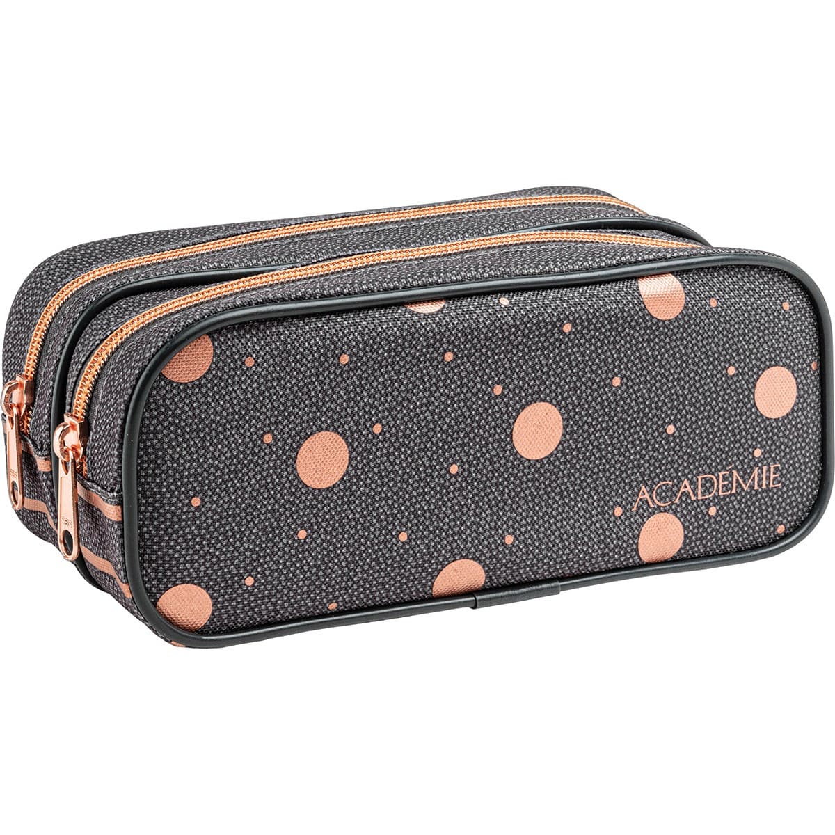 Estojo Tilibra Duplo Académie Listras e Poás Grande Prático e Espaçoso