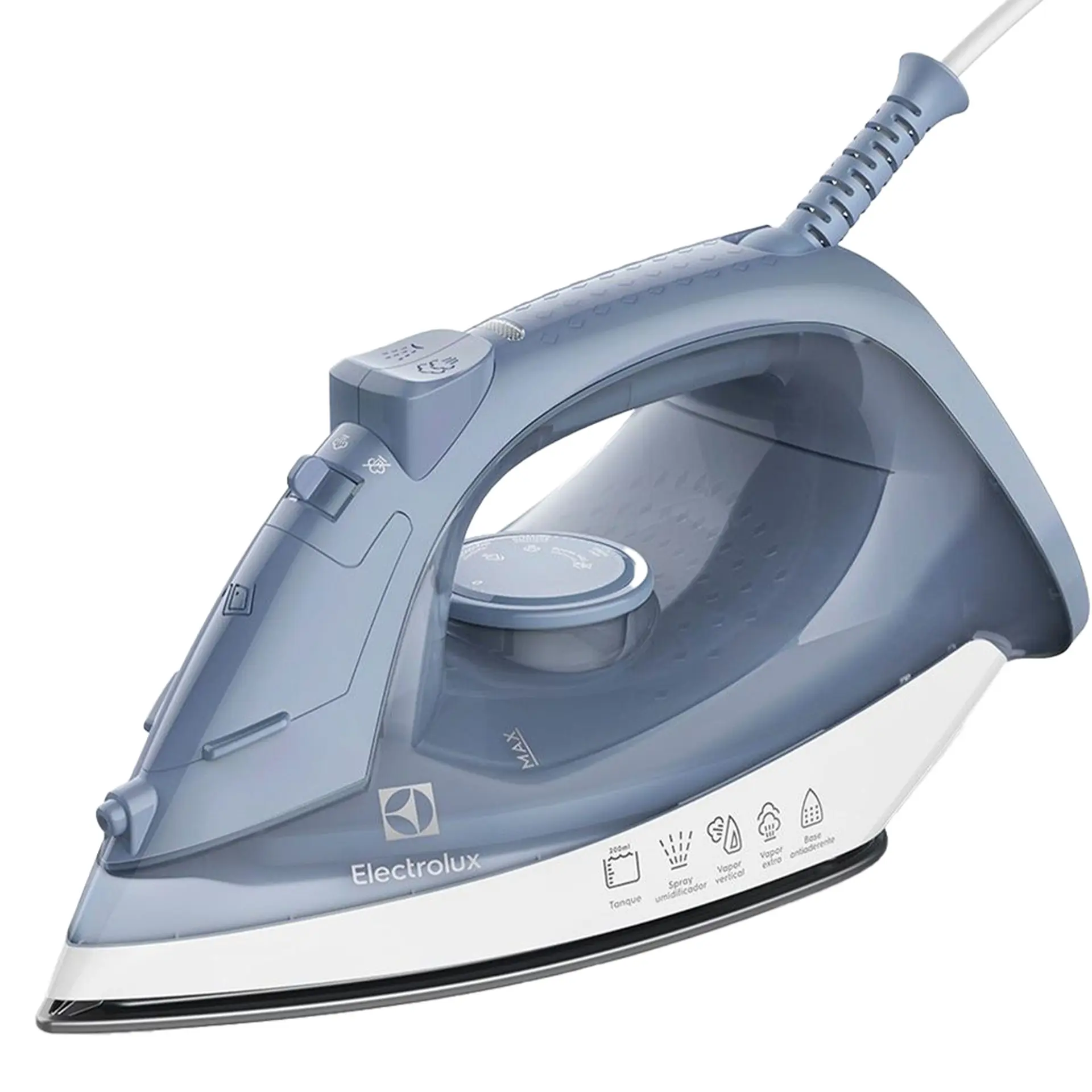 Ferro de Passar a Vapor e Seco Electrolux Efficient Vapor Vertical ESI10 - Azul - 110 Volts