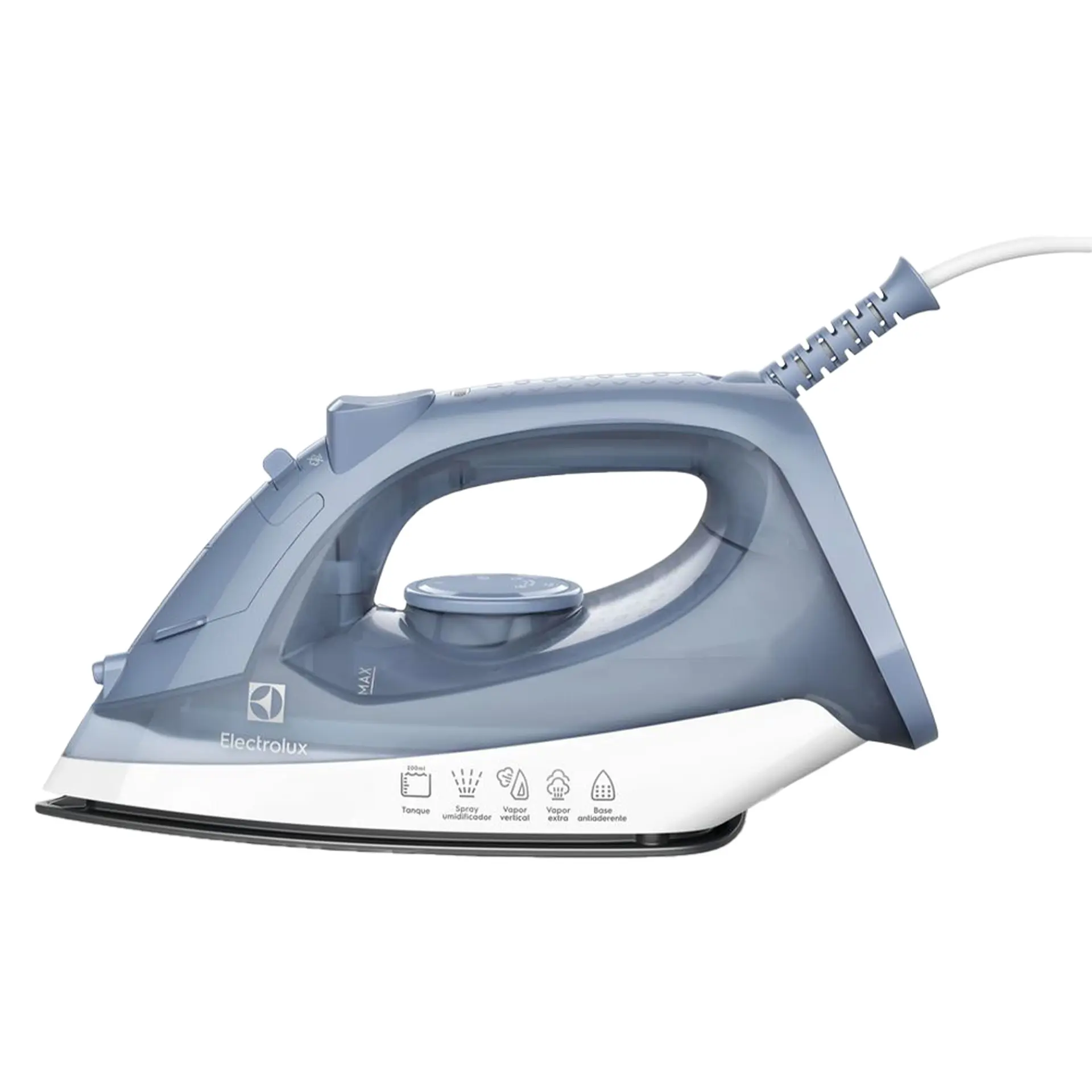 Ferro de Passar a Vapor e Seco Electrolux Efficient Vapor Vertical ESI10 - Azul - 110 Volts