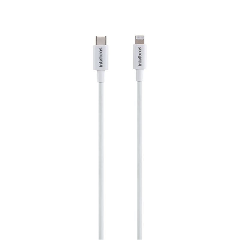 Cabo USB C - Lightning Branco PVC 1,2m Intelbras EUCL 12PB
