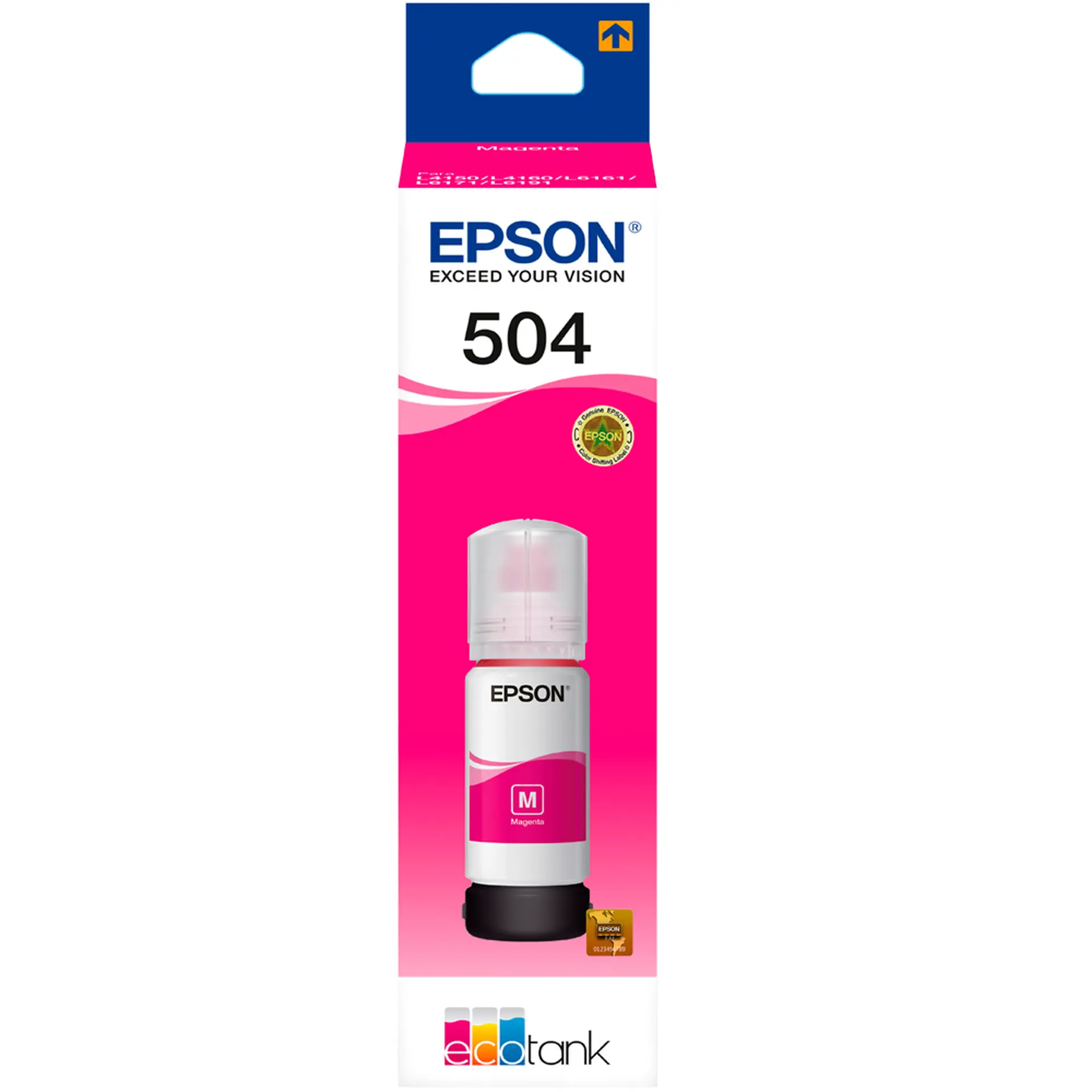Refil Tanque de Tinta Epson Magenta T504 até 6000 Páginas