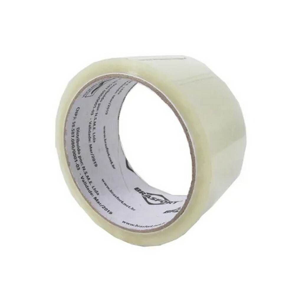 Fita Empacotamento Transparente 48mm x 45 Metros Brasfort - 7546 - Unitário