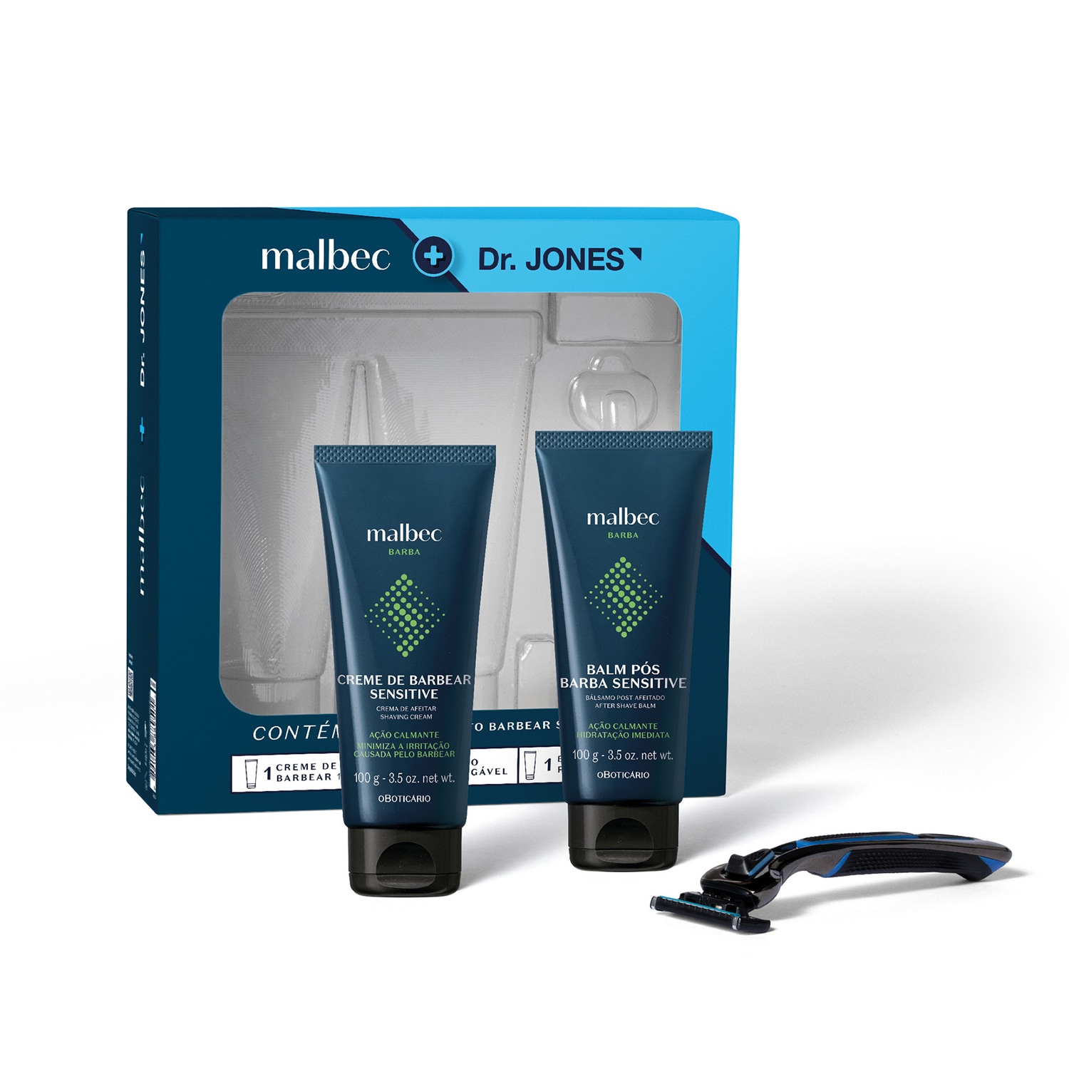 Kit Malbec Sensitive E Dr. Jones ( 3 itens)