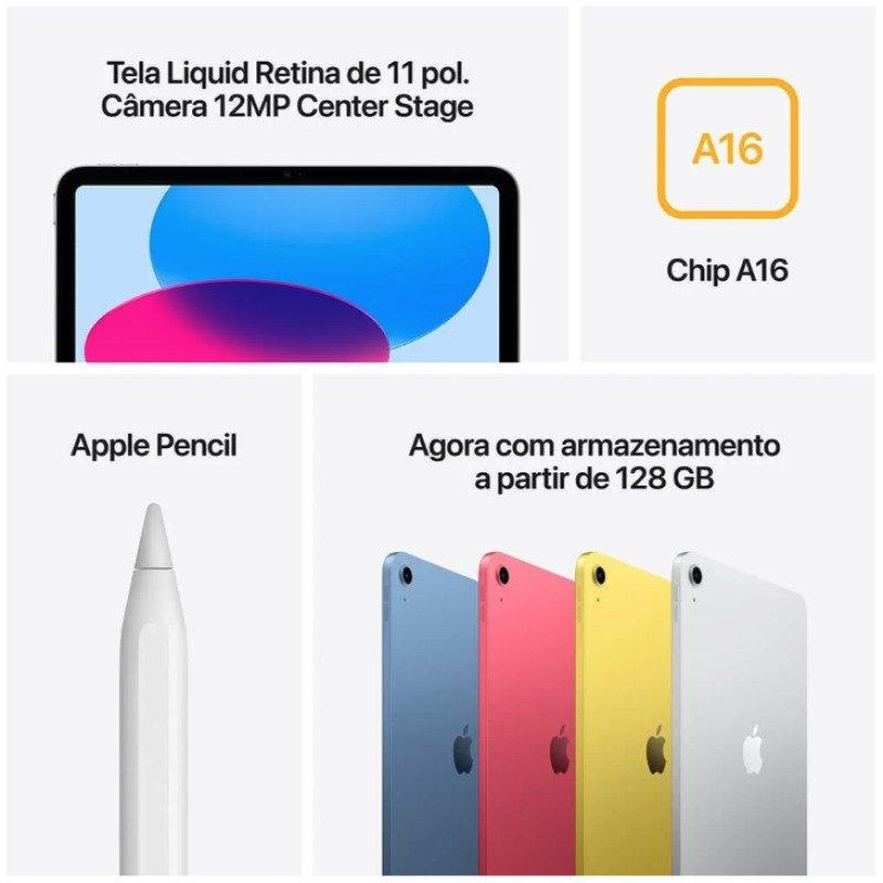 Apple iPad 11 Wi-Fi Azul 11″ Chip A16 Bionic 256 GB