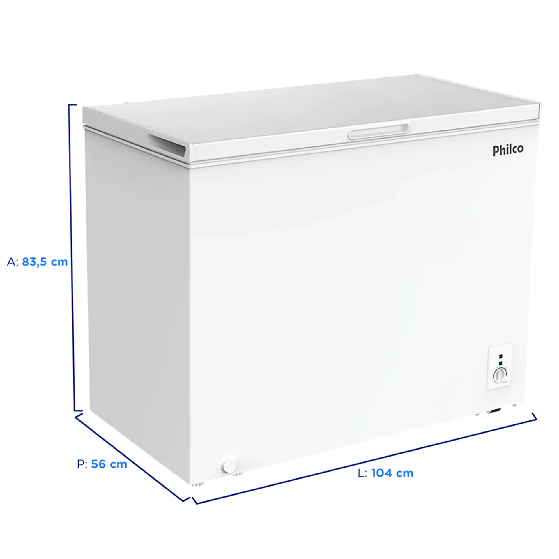 Freezer Philco 1 Porta Horizontal Degelo Manual PFH260B - Branco - 110 Volts