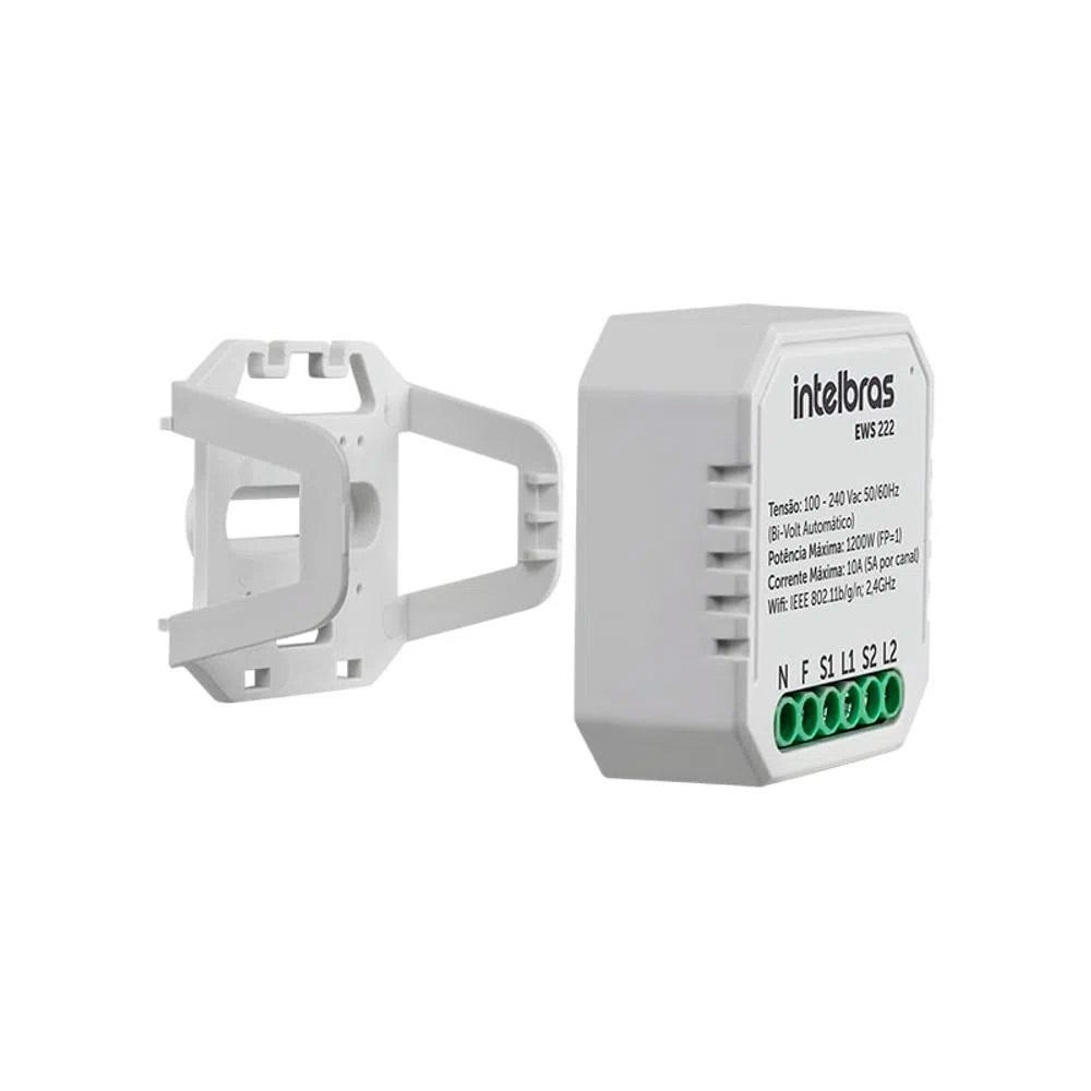 Controlador de Ambientes 2 Interruptores Smart Wi-Fi Intelbras EWS 222