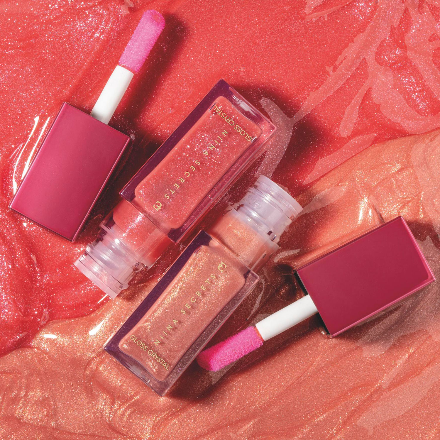 Combo Niina Secrets Crystal: Gloss Rubi + Gloss Topázio