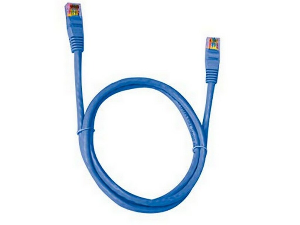 Cabo Patch Cord Cat.6 1,5 Metros Azul Pluscable PC-ETH6U15BL