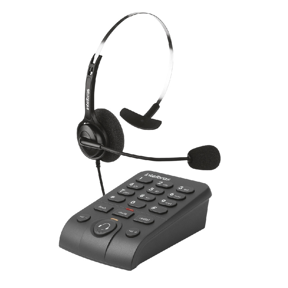 Telefone Telemarketing com Headphone Intelbras - HSB40