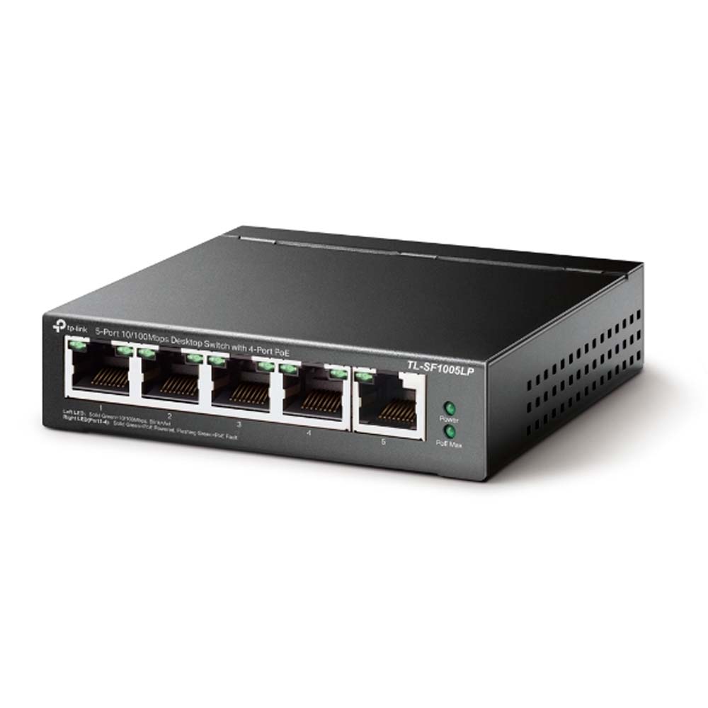 Switch PoE+ Tp-Link TLSF1005LP 5 Portas 10/100 Mbps
