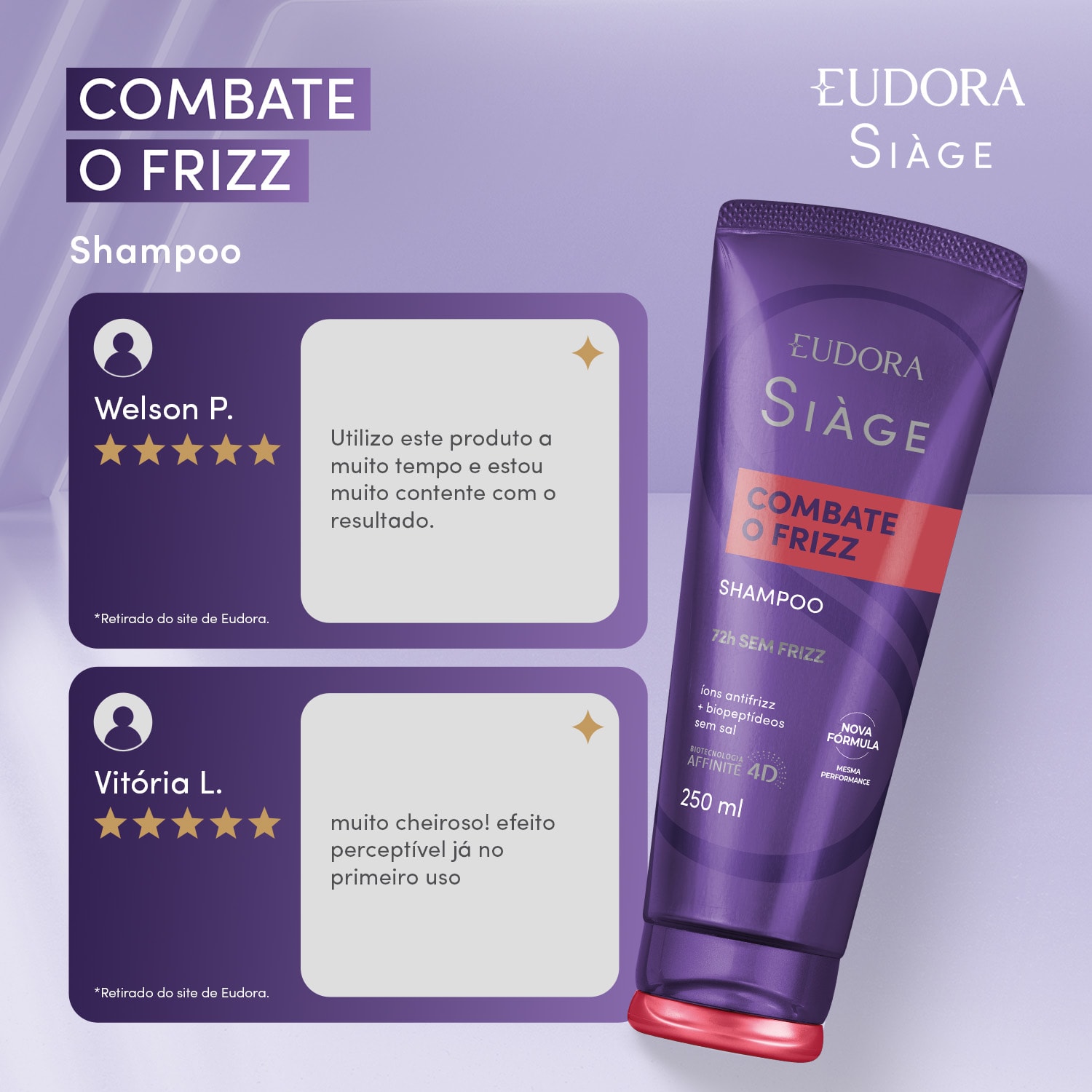 Shampoo Siàge Combate o Frizz 250ml
