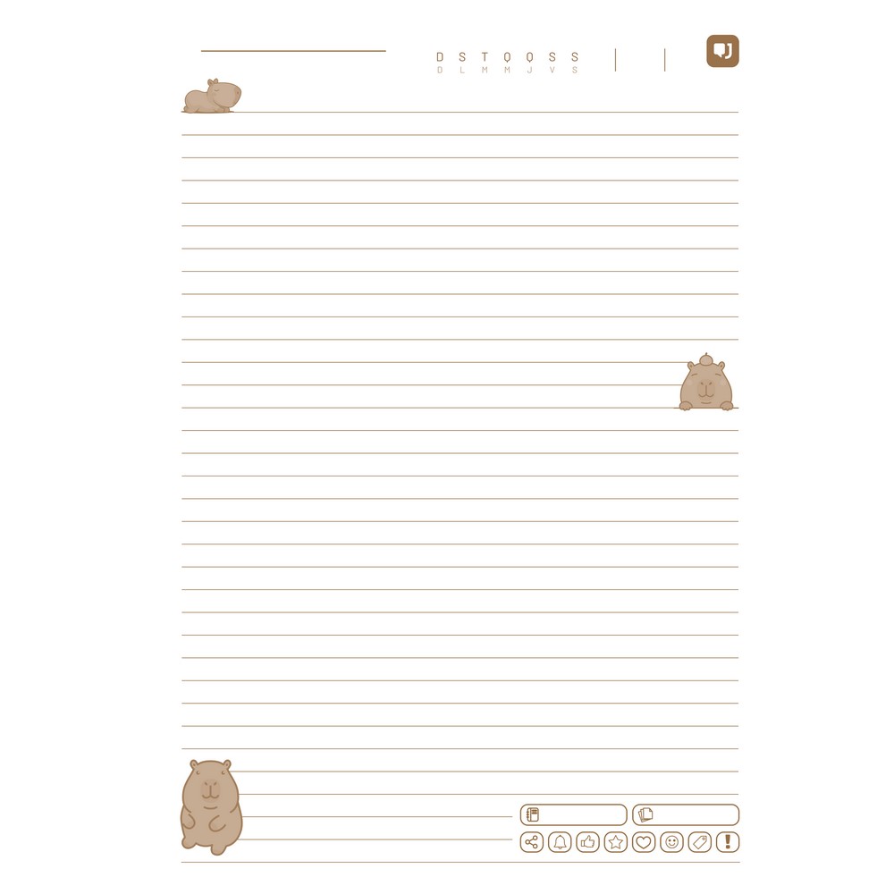 Caderno Universitário Capa Dura Espiral 10 Matérias 160 Fls 200x275 Capy Vibes Azul Unitário Jandaia 7838126