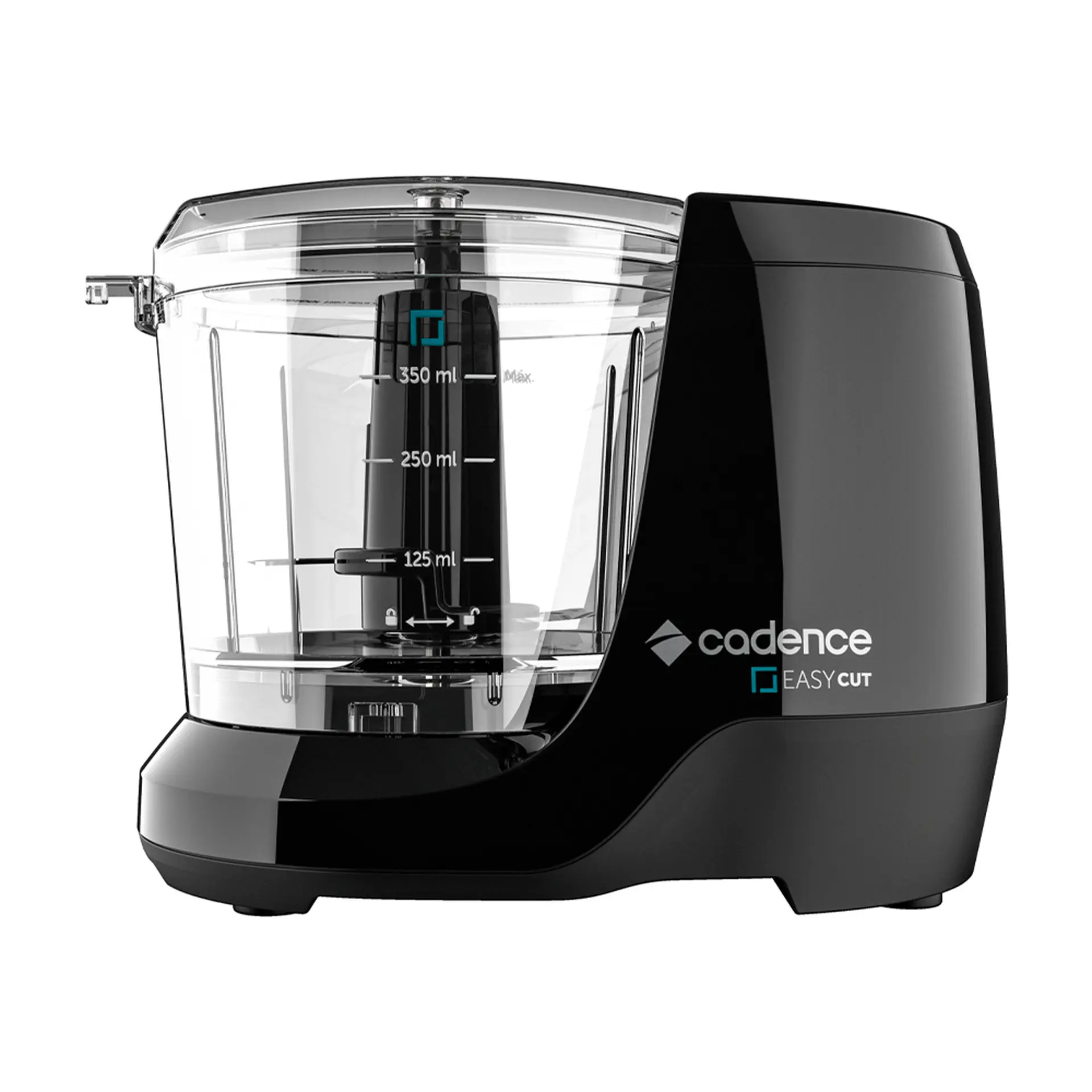Mini Processador de Alimentos 350ml Cadence Easy Cut 100W - Preto - 110 Volts