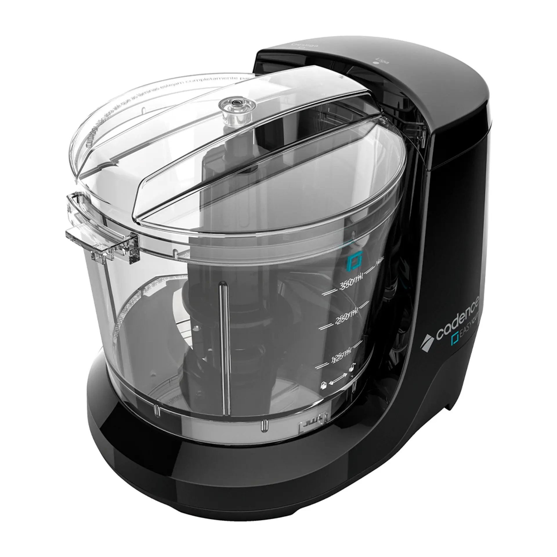 Mini Processador de Alimentos 350ml Cadence Easy Cut 100W - Preto - 110 Volts
