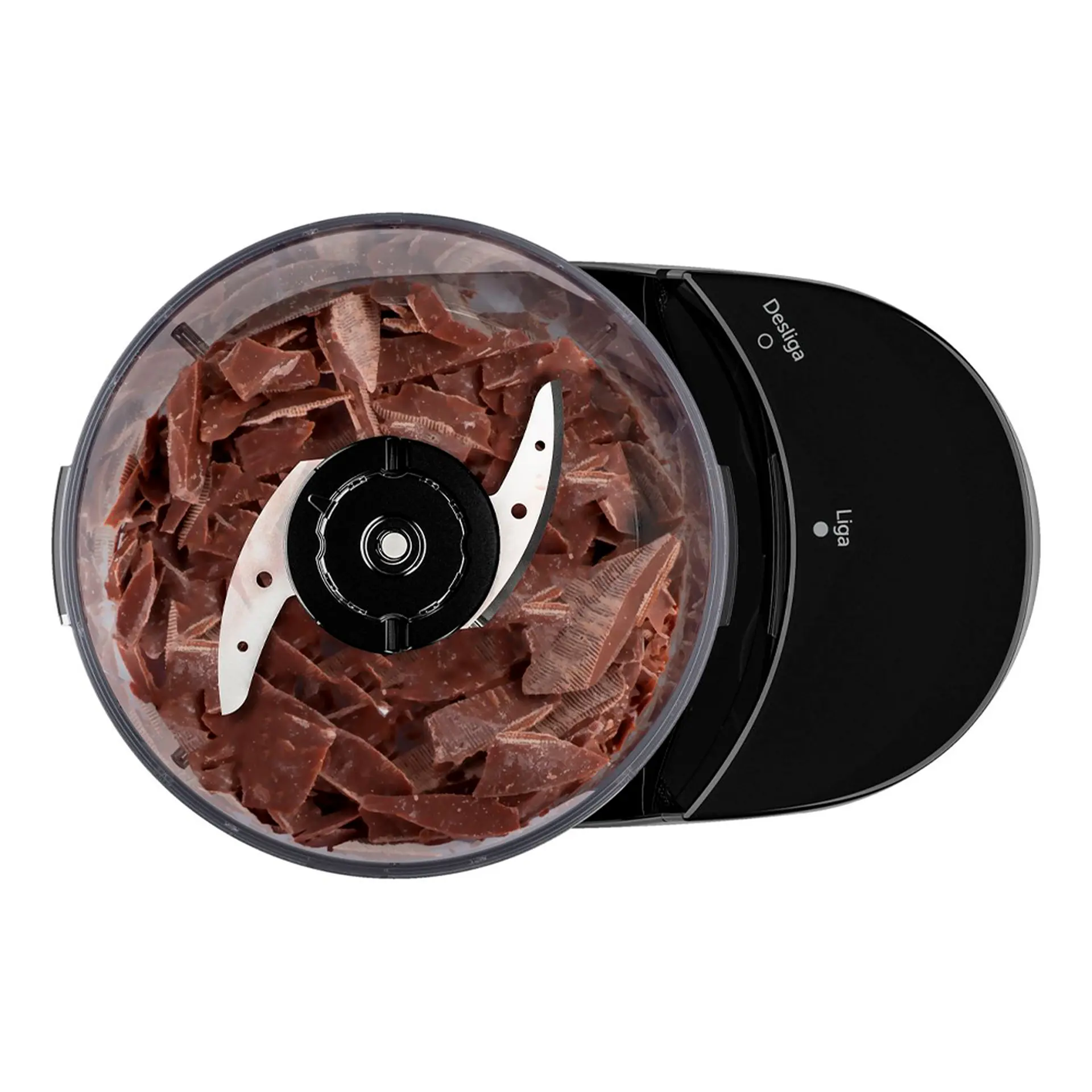 Mini Processador de Alimentos 350ml Cadence Easy Cut 100W - Preto - 110 Volts