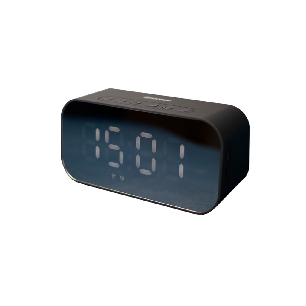 Caixa de Som Portátil com Relógio Hoopson Bluetooth, Rádio, USB e Micro SD Preto - CLOCK-01
