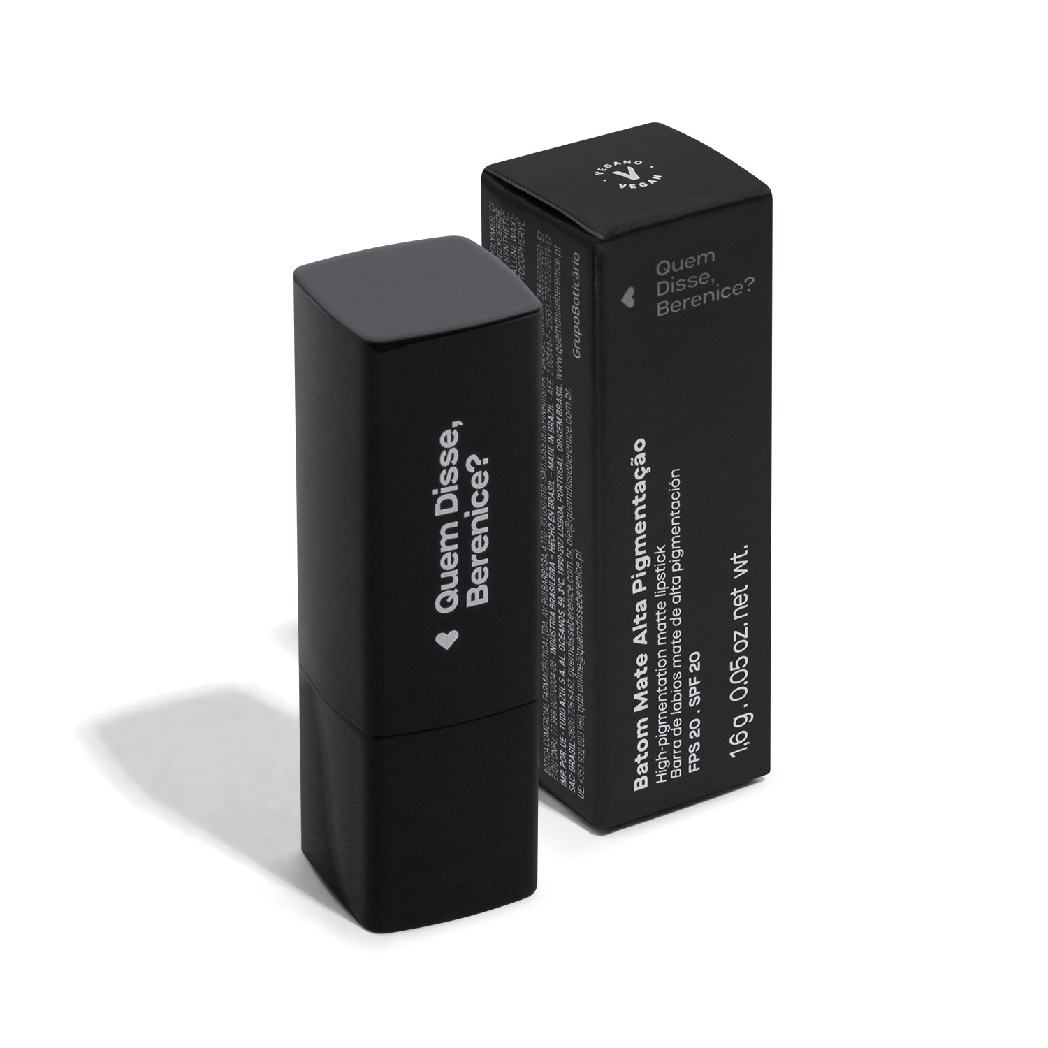 Mini Batom Mate Alta Pigmentação Vermelho Vermemor Quem Disse, Berenice? 1,6g