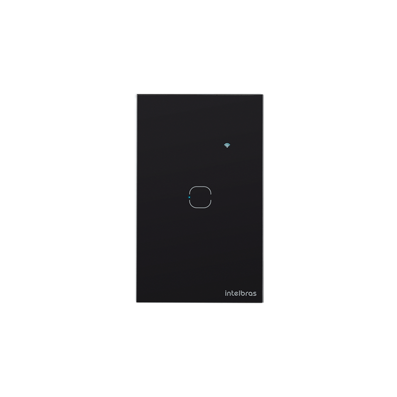 Interruptor Smart Wi-Fi Touch 1 Tecla Intelbras EWS 1001 Preto