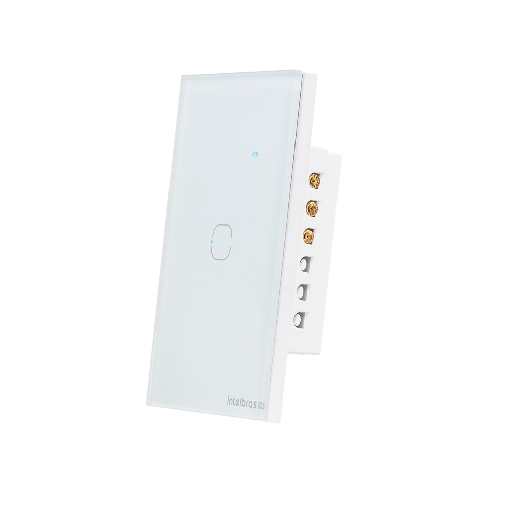 Interruptor Smart Wi-Fi Touch 1 Tecla Intelbras EWS 1001 Branco