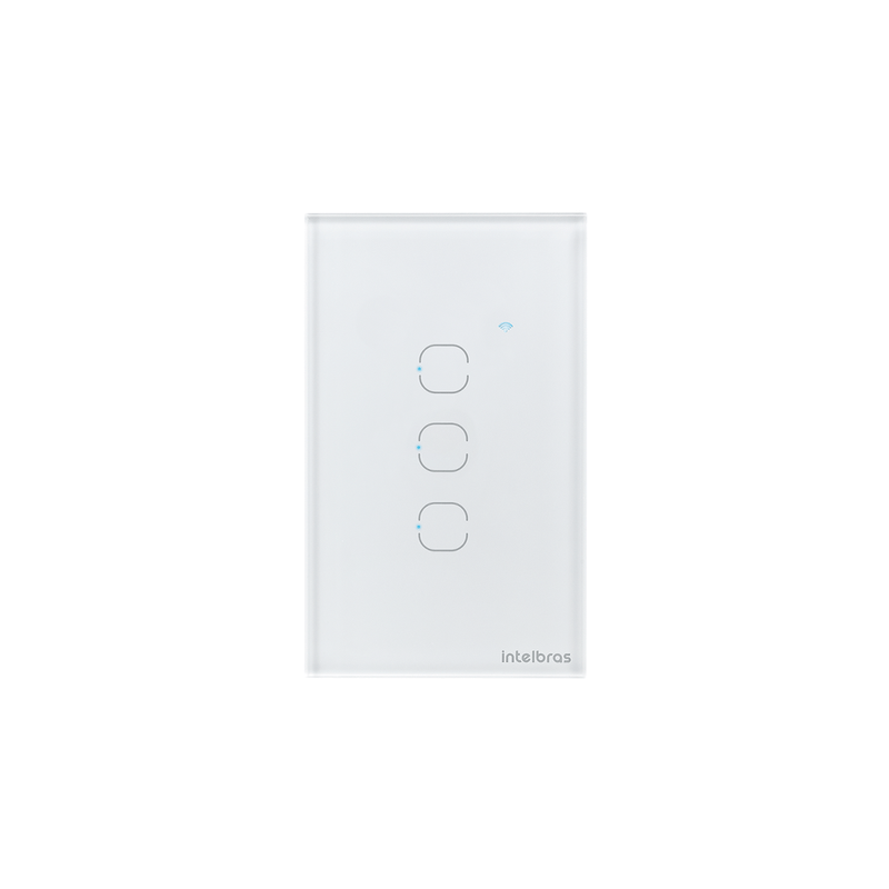 Interruptor Smart Wi-Fi Touch 3 Teclas Intelbras EWS 1003 Branco