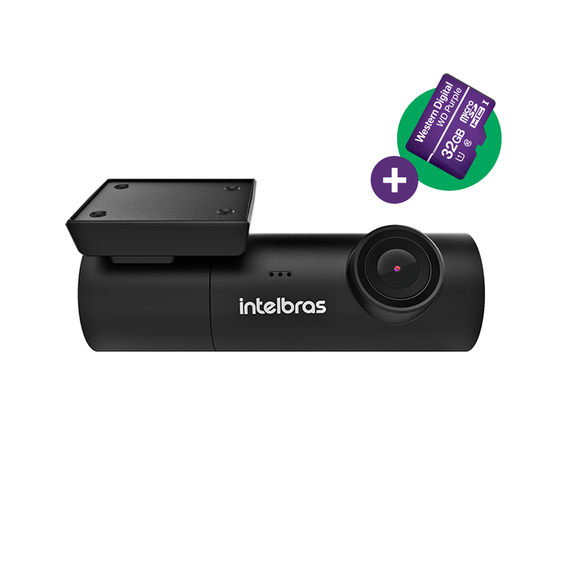 Kit Câmera Veicular Full HD Smart com Cartão Micro SD 32GB DC3102 Intelbras