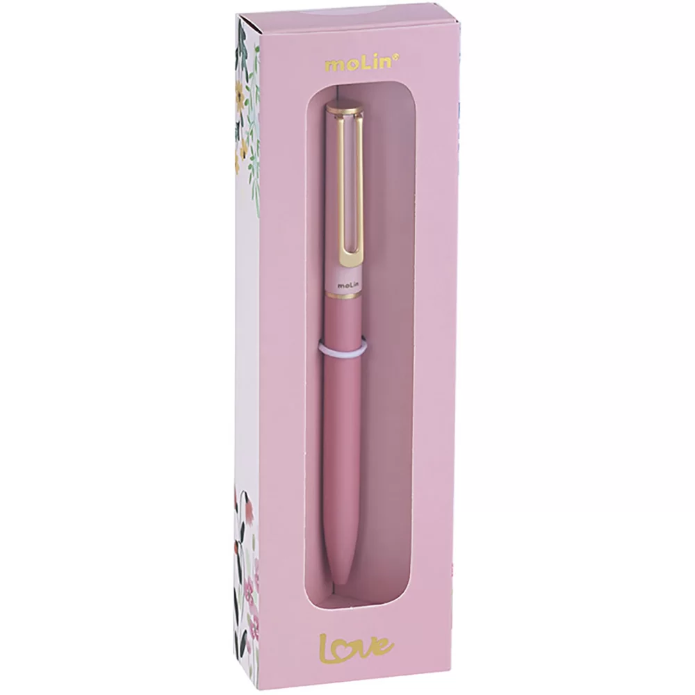 Caneta Esferográfica Molin Metálica TWIST Pink